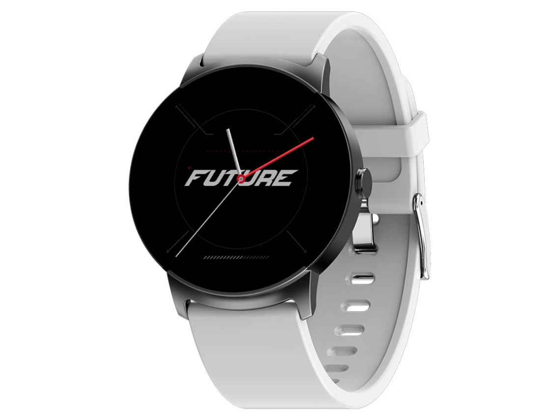 Este Smartwatch Não Invasivo De 1,32 Polegadas Permite O Monitoramento De Glicose E Oxigênio No Sangue (em Preto E Branco).