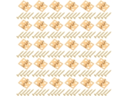 Toddmomy Conjunto Com 60 Dobradiças Em Miniatura Para Portas Parafusos, Dobradiças Dobráveis Douradas De 10mm Para Casa
