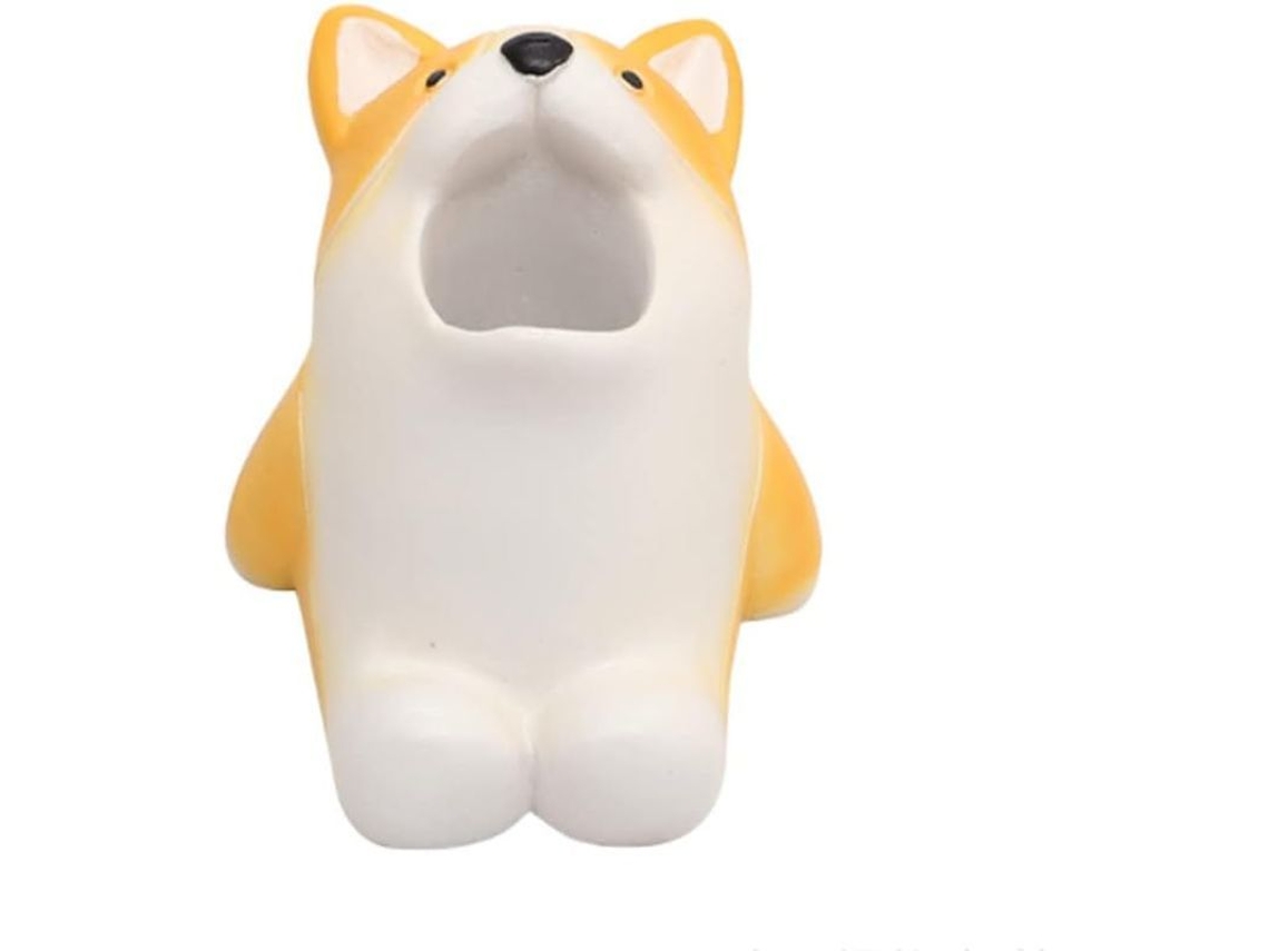 Suporte de escova de dentes Nova Line, mini, resina, conjunto, Corgi | S/MARCA