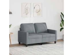 Vidaxl Sofá De 2 Lugares Em Tecido 120 Cm Cinzento-claro