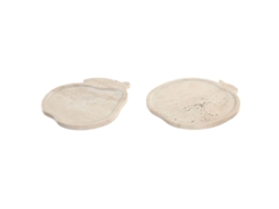 Figura Decorativa Home Esprit Bege Escandinavo 30 X 27 X 1,8 Cm (2 Unidades)