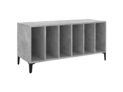 Record Cabinet, Record Cabinets Vidaxl Cinzeto Madeira Processada (n/a)