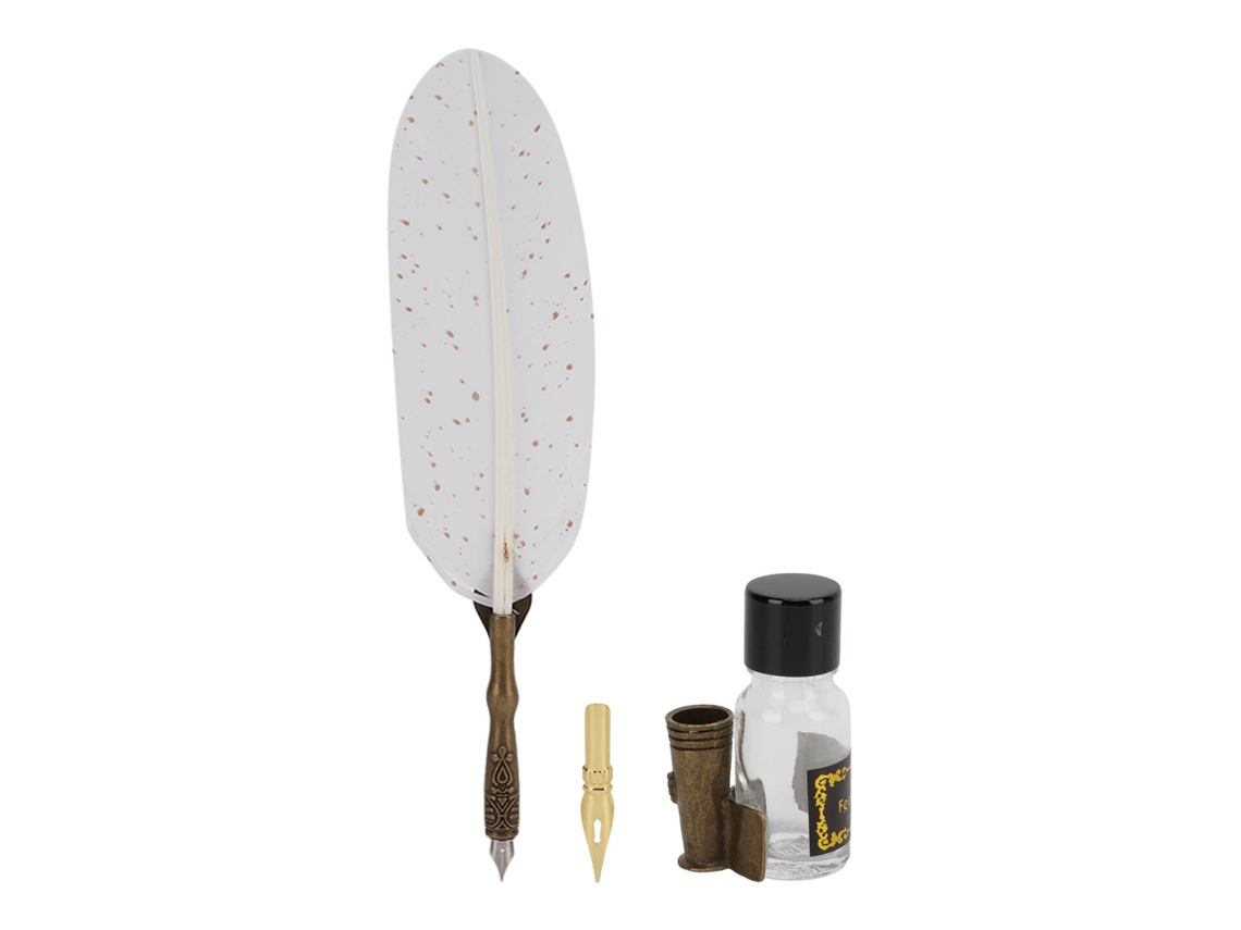 Set De Plumas De Plumas Retro Caja Regalo Para Escritura Fácil Regalo Para Amante Profesor Compañero