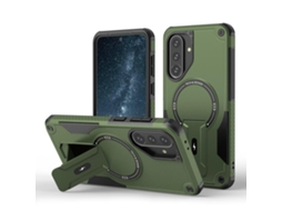 Capa Para Samsung Galaxy A57, Capa Protetora Magnética Com Suporte (verde Militar) Digitallab