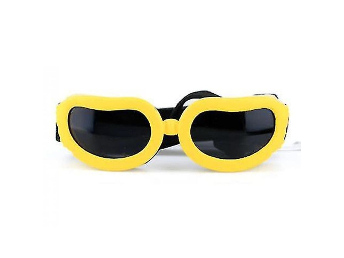 2026 óculos de Sol para Cães Pequenos, Proteção Uv, Antivento e Anti pó com Cordões Ajustáveis Sqc Amarillo
