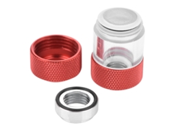 Filtro De Refrigeração Por Água G1/4 Com Rosca Interna Dupla, Tubo Rígido, Cilindro De Metal Vermelho