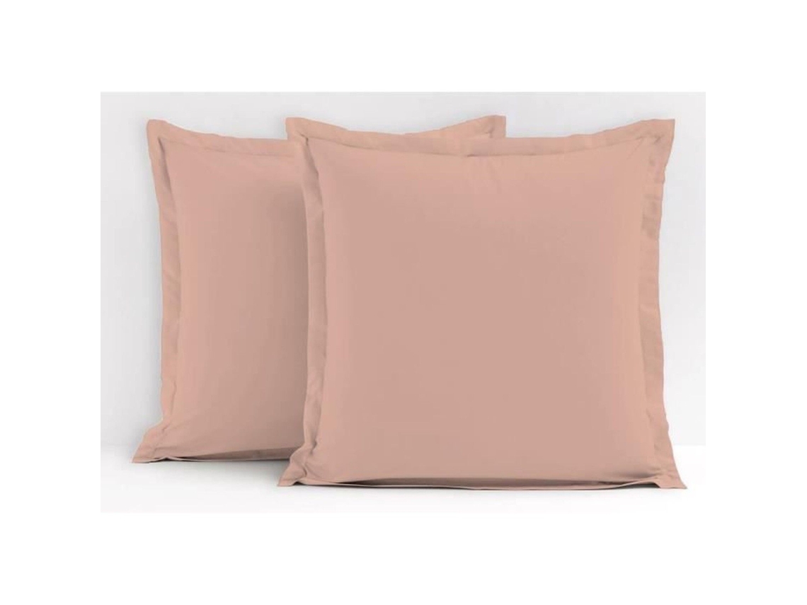 2 Fundas De Almohada De 63 X 63 Cm - Rosa