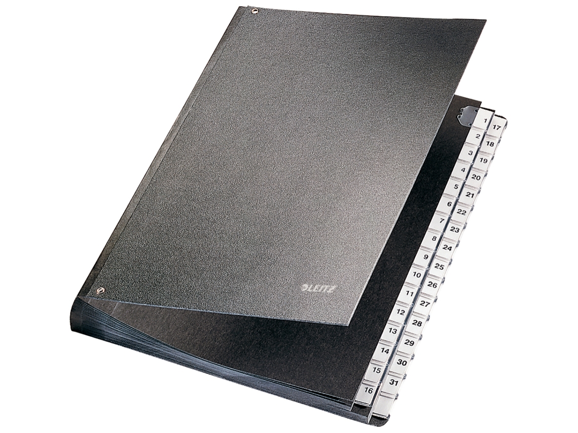 Pasta de Mesa LEITZ A4 1-31 32 Compartimentos Plástico Preto