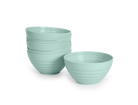 Conjunto de 6 Taças Reutilizáveis Clássicas PLASTIC FORTE (Verde - 840Ml)