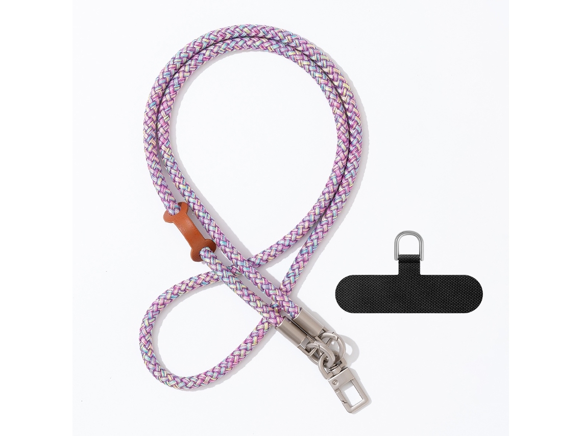 Lurelia Cordão Para Telemóvel Ajustável Anti-perda Transversal Trançado 120 Cm