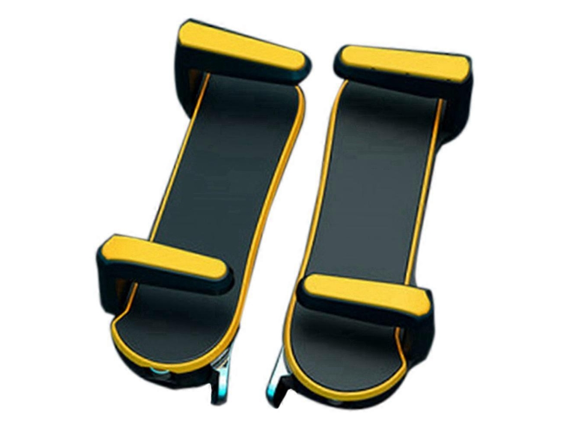 Six Finger For Pubg Controller Capacitance Adjustable Mobile Game Trigger L1r1 Button Gamepad Joystyellow