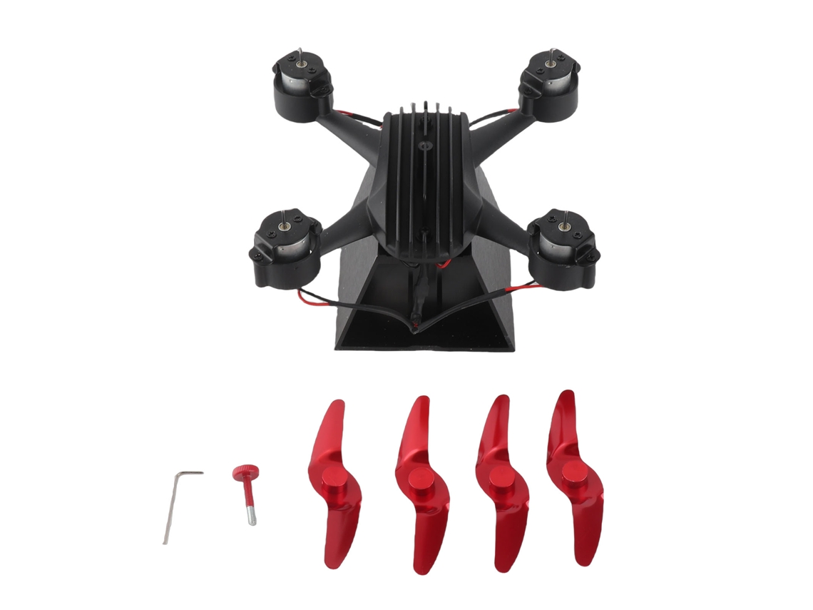 Ventilador Lareira (compatível com uso tanto em pé quanto montado na parede, com design criativo em formato de drone)