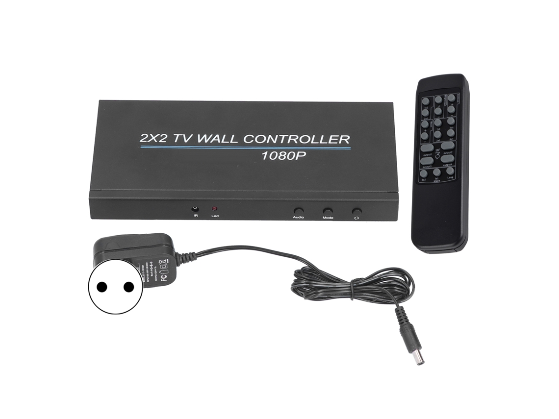 Yncm-controlador De Parede De Vídeo 2x2 1080p Hdmi Plugue Ue