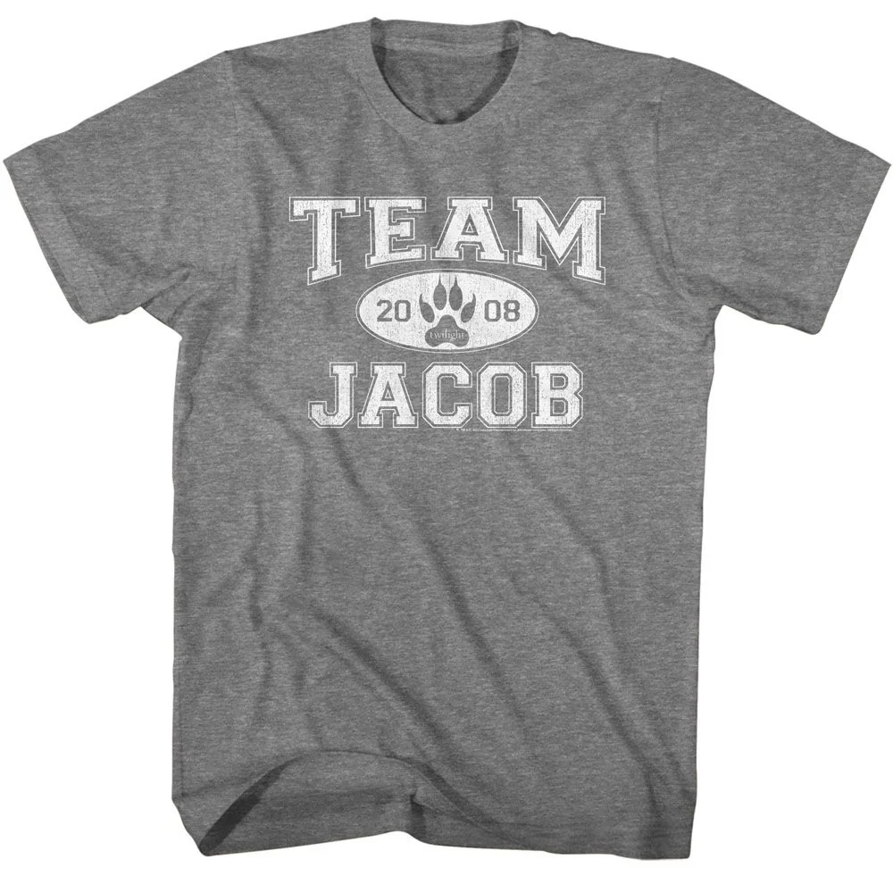 Rockinstone Twilight Movie Team Jacob Solid Graphite Adult T-shirt Size:xl