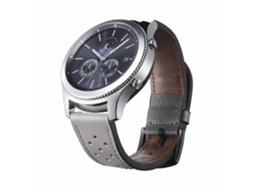 Pulseira De Relógio De Couro Genuíno Cinza De 22 Mm Para Huawei Watch Gt2e/gt2 46 Mm. Loja Olysi