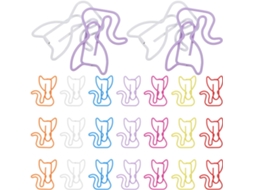 50 Clipes de Papel em Formato de Gato, Resistentes e Adoráveis, Clipes de Metal e Plástico, Perfeitos para Organizar Documentos