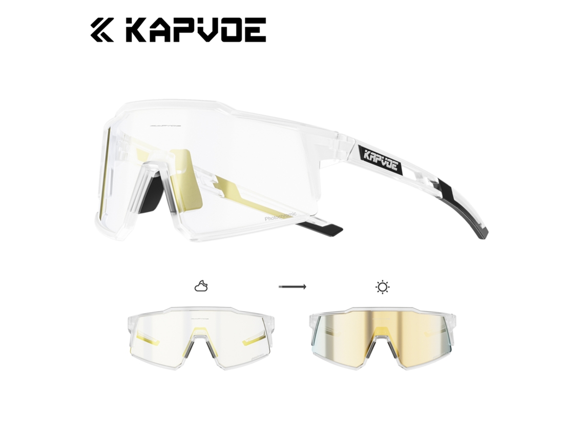 Óculos De Sol Fotocromáticos Para Ciclismo, Óculos De Sol Para Esportes Ao Ar Livre Que Mudam De Vermelho E Azul, Óculos Estilo Harley.