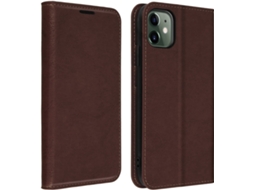 Capa iPhone 11 AVIZAR Wallet Castanho