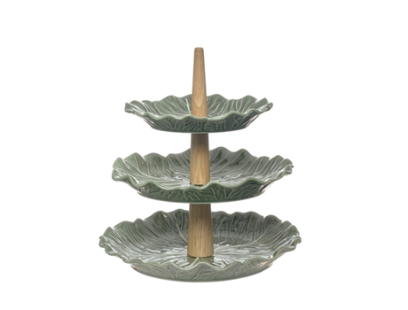 Prato 3 níveis porcelana 29cm Imporcelos