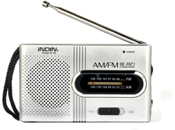 Rádio De Bolso, Alimentado Por Bateria, Com Altifalante, Entrada Para Auscultadores, Pequeno Rádio Fm Portátil À Moda Antiga.