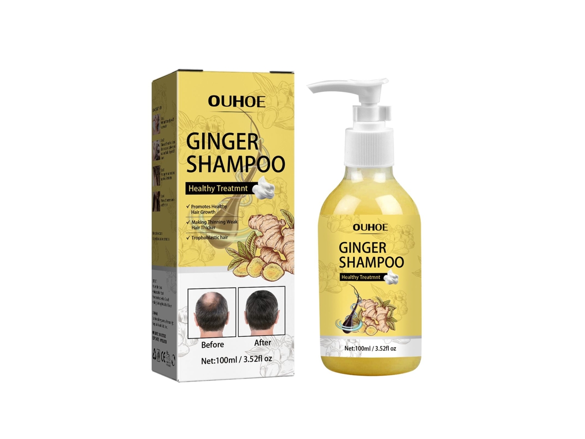 Shampoo de Gengibre Cabelo Saudável Fortalecido