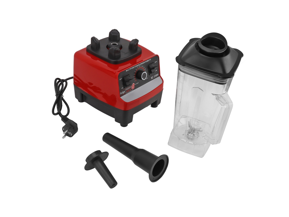 Batedeira de Balcão 4500w 1.8l 30000rpm 15 Funções Lâminas Inox