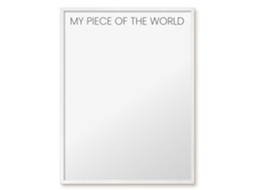 Quadro de vidro magnético "Meu pedaço do mundo" para o hall Espelharte (60x80 cm)