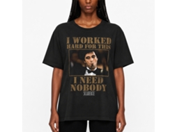 Rockinstone Scarface Movie Nobody Black Adult T-shirt Size:xxxl
