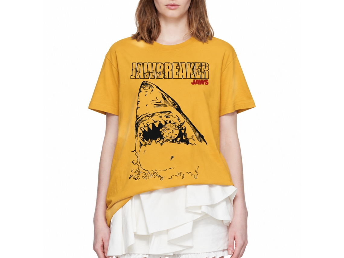 Rockinstone Jaws Movie Jawbreaker Solid Ginger Adult T-shirt Size:xl