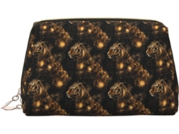 Nécessaire de Maquiagem Steampunk com Estampa Tigre Grande S/MARCA