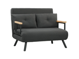 Sofá cama PRIME KANG individual, dobrável, ajustável em 5 níveis, com almofada, 63x73x81 cm, verde