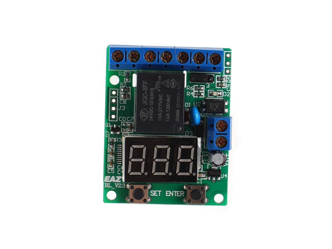 Módulo Rele Controle Temporizado 0,1s-999min 8 Modos Configuráveis Ciclos Infinitos