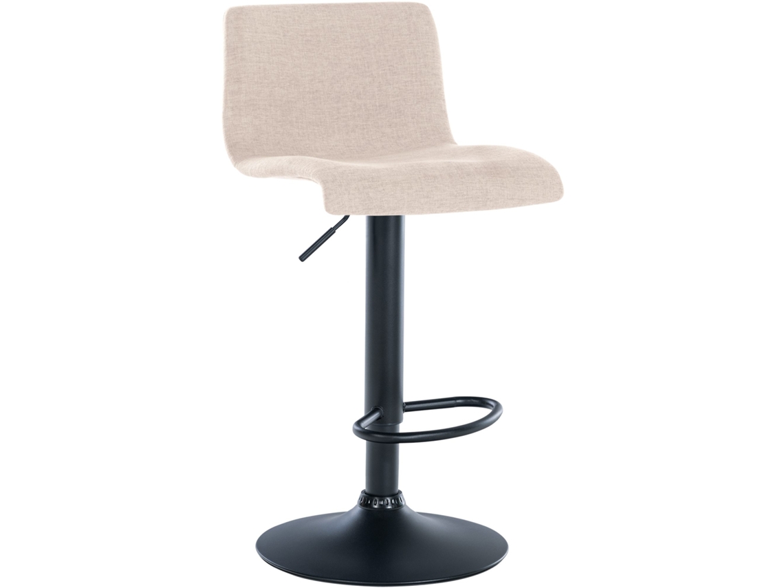 Banco de bar Branford creme/tecido CLP