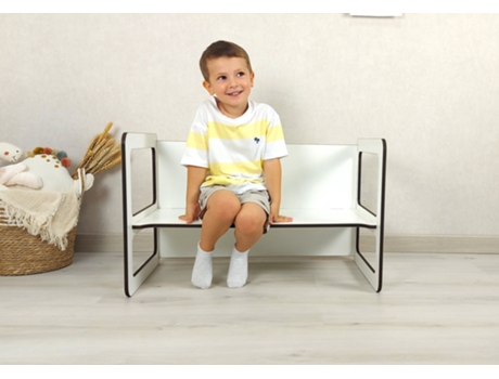 Mesa Cubo Multifuncional Montessori L para O Desenvolvimento Infantil