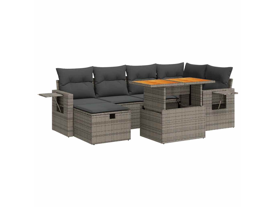Garden Sofa Set, Garden Sofa Sets Vidaxl Cinzeto Rattan / Vime (n/a)
