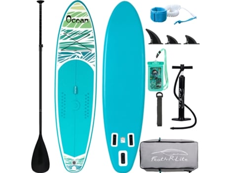 Prancha de Sup Inflável para Natação FUNWATER Supfr03f Prancha de Remo 335cm