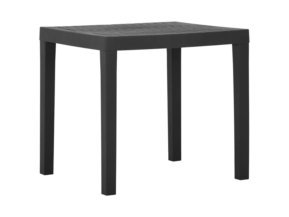 Vidaxl Mesa De Jardim 79x65x72 Cm Plástico Cinzento