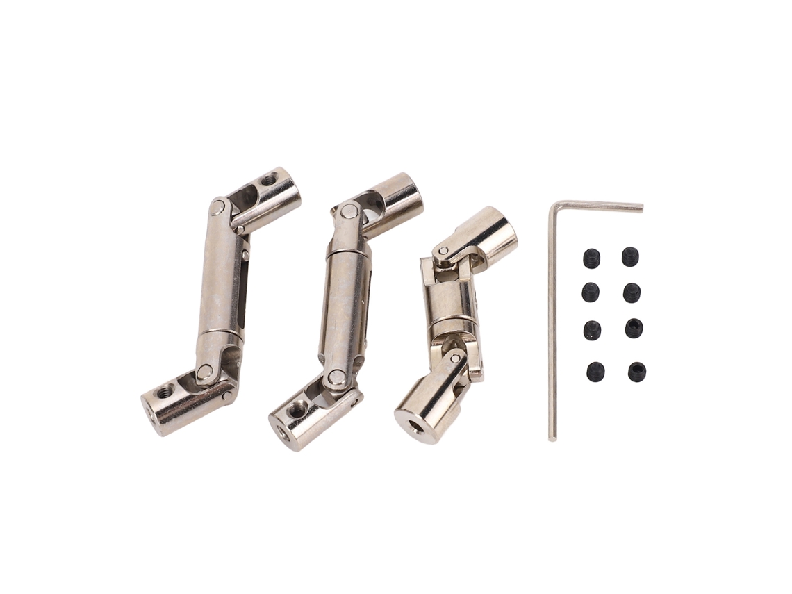 Mali kit de Eixo de Transmissão Rc Universal em Metal para Wpl e Mn D90 3 Peças