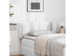 Vidaxl Orelha De Cabeceira Branco Pvc