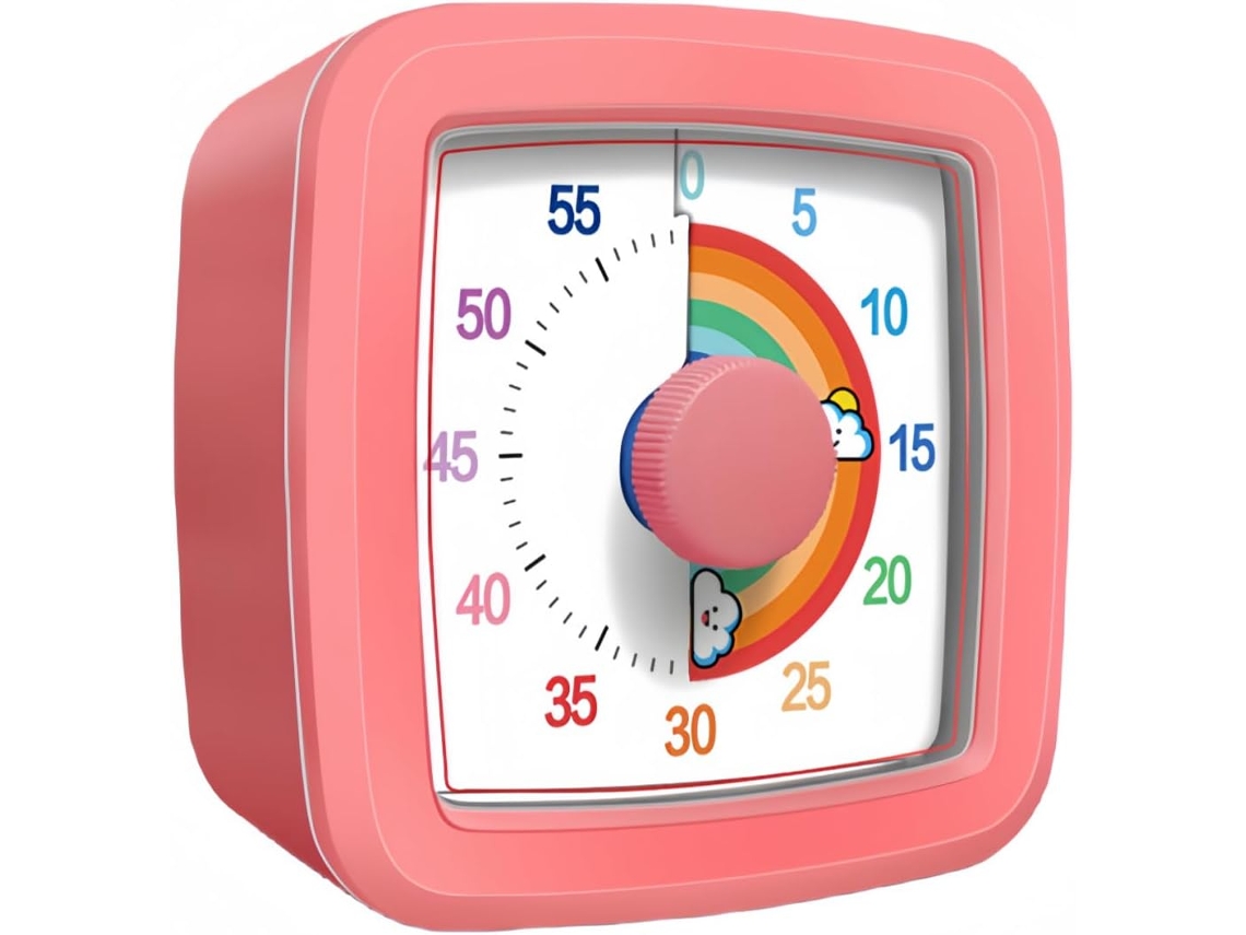 Cronômetro Visual Para Crianças E Adultos, Cronômetro Regressivo De 60 Minutos Para Sala Aula, Cozinha, Escritório, Cronômetro Pomodoro