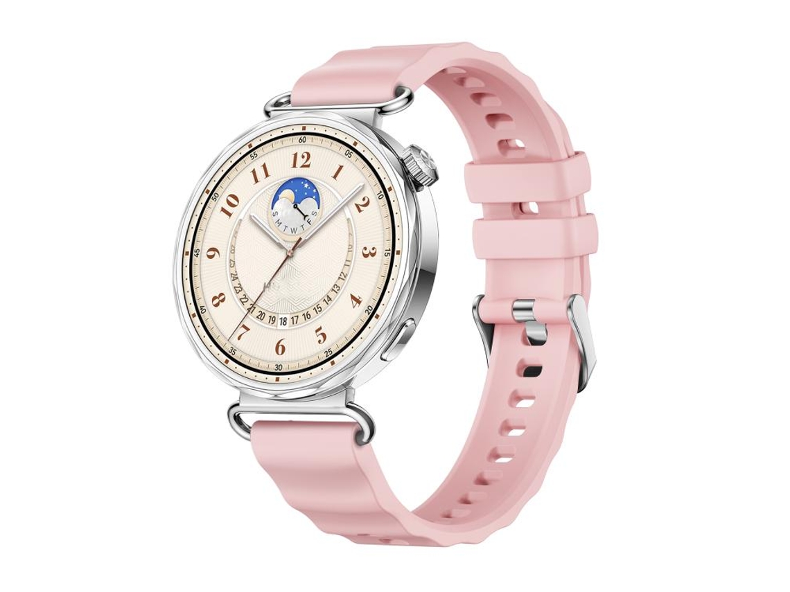 Bracelete para Huawei Watch Gt 6 Pro Silicone com Fivela Prateada Vermelha XIAOMOYU