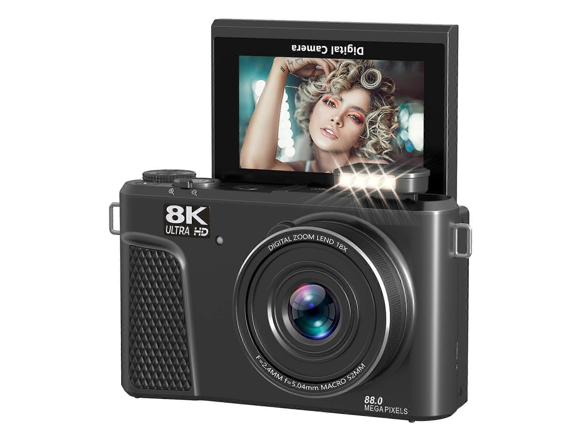 Câmara Digital 8k 88mp Com Zoom 18x, Autofoco E Ecrã Articulado De 3 Polegadas