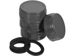Conjunto De 4 Tampões Pvc Garneck Com Arruela Para Vedação Segura E Compatibilidade Padrão Em Sistemas Encanamento