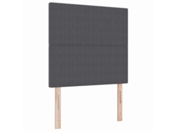 Cabeceira | Painel De Cama Cinza Escuro 80 Cm Tecido De Veludo Cotele