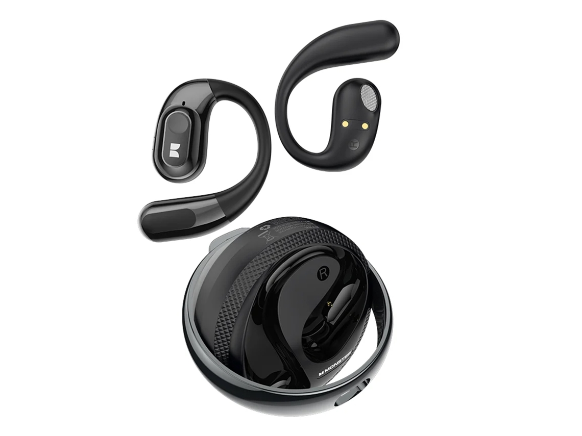 Mali fones de Ouvido Sem Fio Monster Ac330 Bt 5.4 Cancelamento de Ruído com Microfone Ajustável À Orelha Impermeável para Esportes