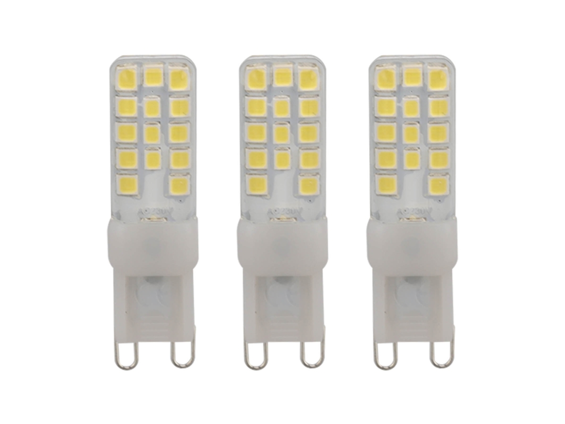 Rebe-3 Piezas De Lâmpada Led G9 Regulável 5w 6000k 110v Base De 2 Pinos Para Lâmpadas De Teto E Candelabros