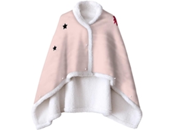 Manta de Lã Sherpa Fansu Xale Grossa e Macia para o Inverno com Estampa Flamingo Botões Quente Microfibra Cria