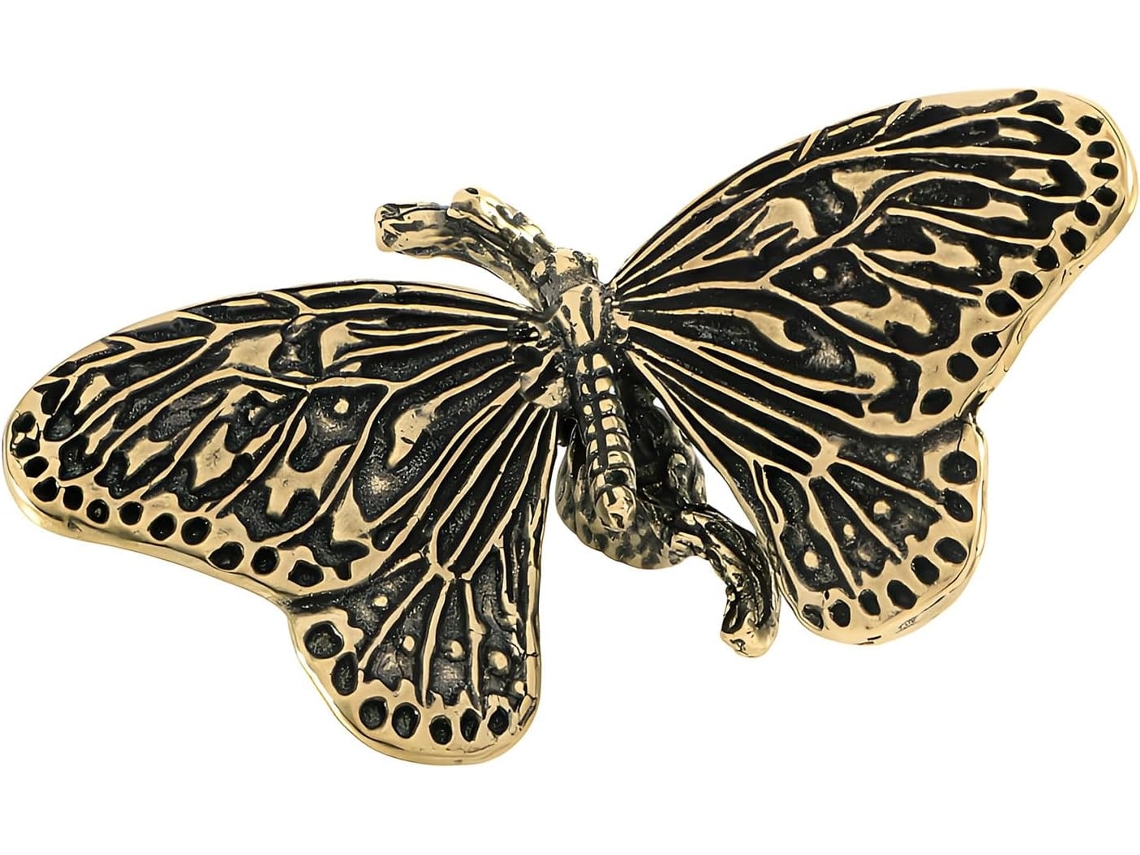Puxadores De Metal Atraentes Com Design Borboleta, Alças Rústicas Modernas, Puxadores Elegantes Para Decoração De Casa