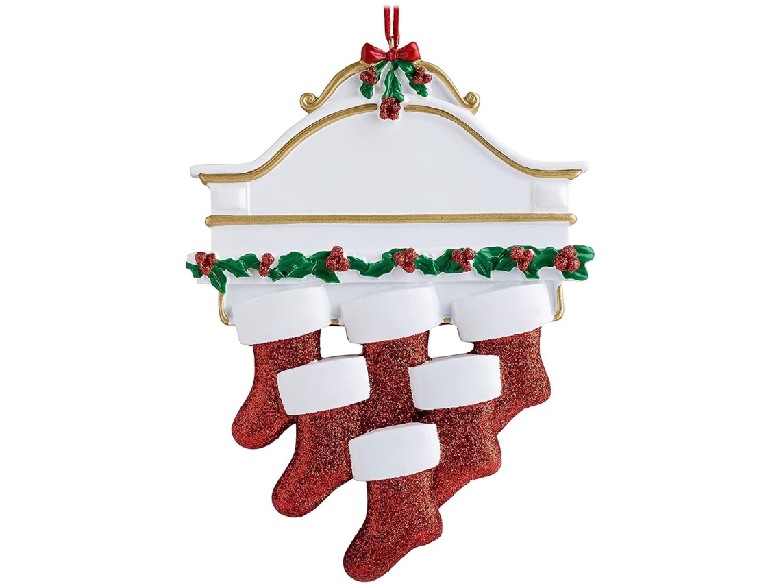 Laxiscreed Decoração Natal Em Forma De Peúga Para Árvores E Decorações Suspensas