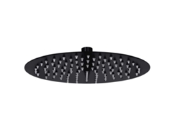 Vidaxl Cabeça De Chuveiro Redonda 25 Cm Aço Inoxidável Preto